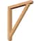 Ekena Millwork Traditional Craftsman Smooth Bracket w/ Offset Brace, Western Red Cedar, 5 1/2"W x 42"D x 48"H BKT0604X42X48TRA04SWR - alternate 1